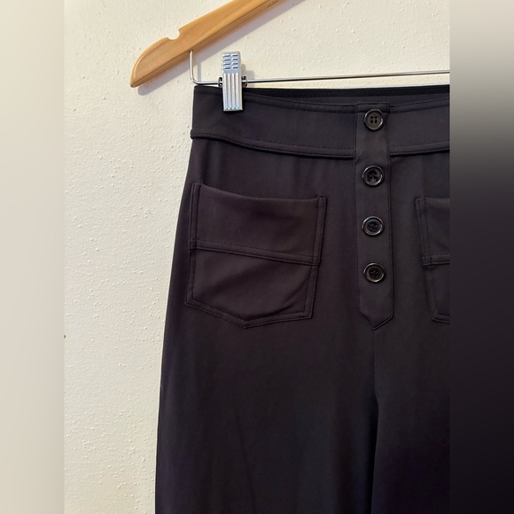 NEW Halara High Waisted Straight Leg Pull-On Pants Pockets Size XS Black - Picture 8 of 13